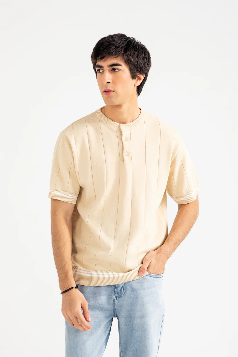 KNITTED HENLEY