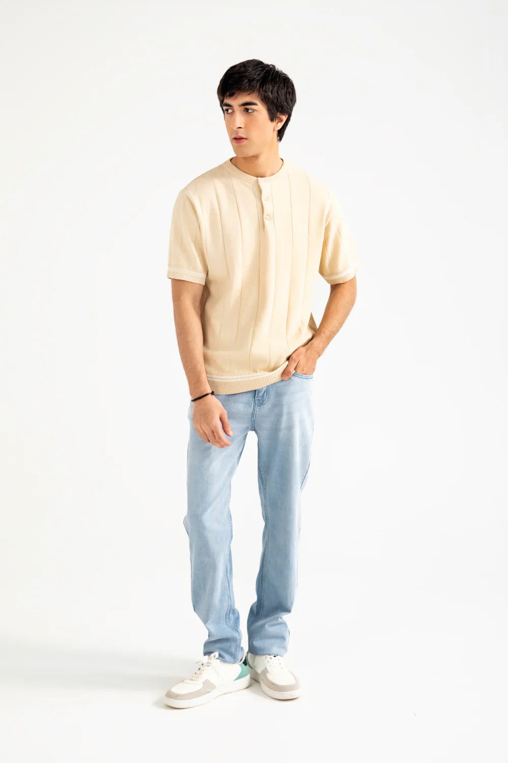KNITTED HENLEY