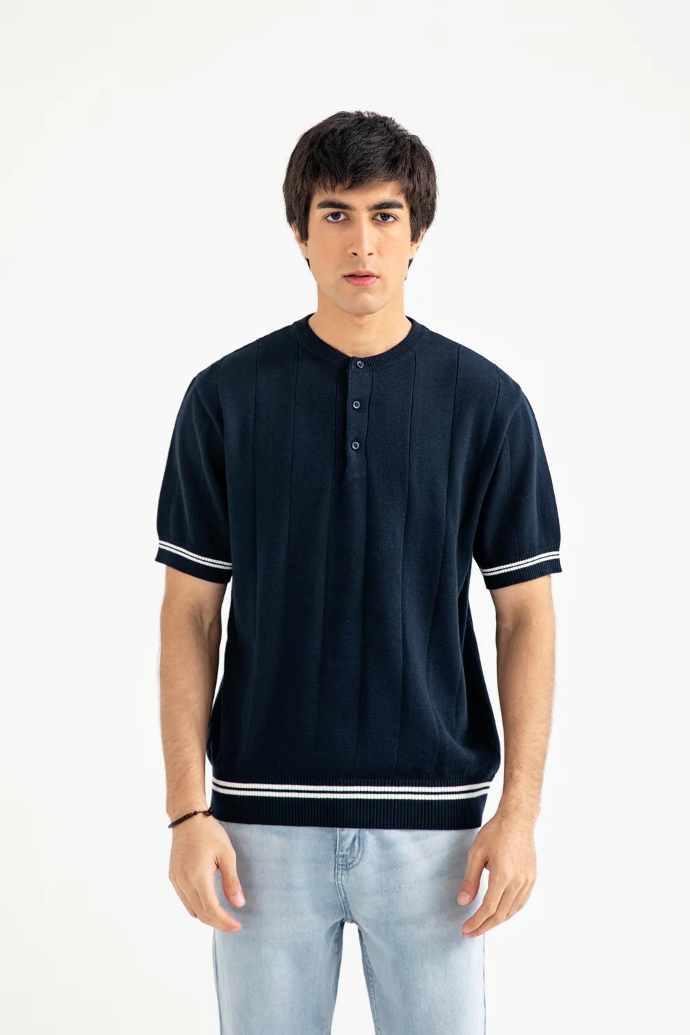 KNITTED HENLEY