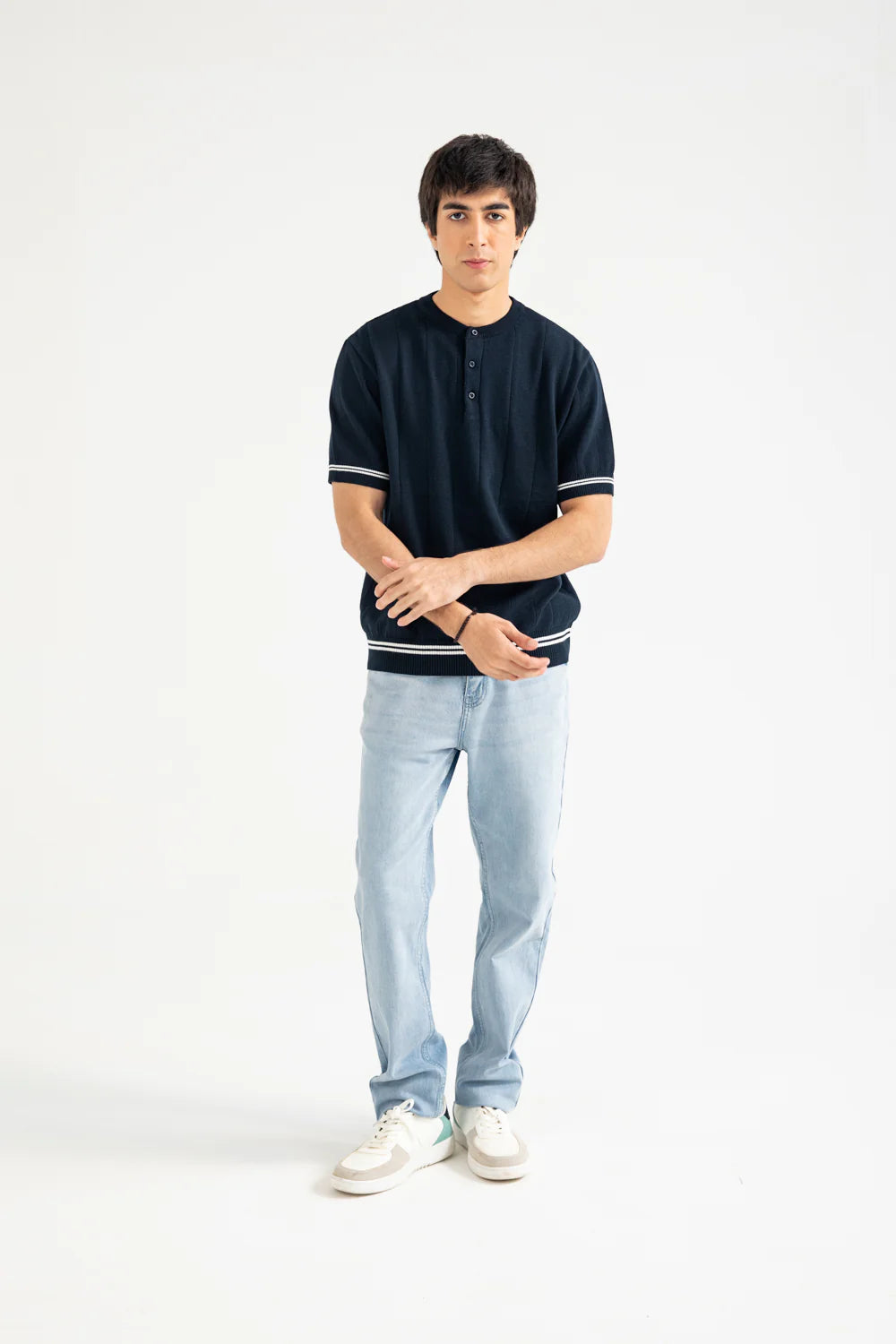 KNITTED HENLEY