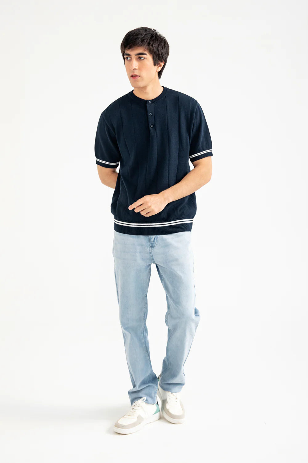 KNITTED HENLEY