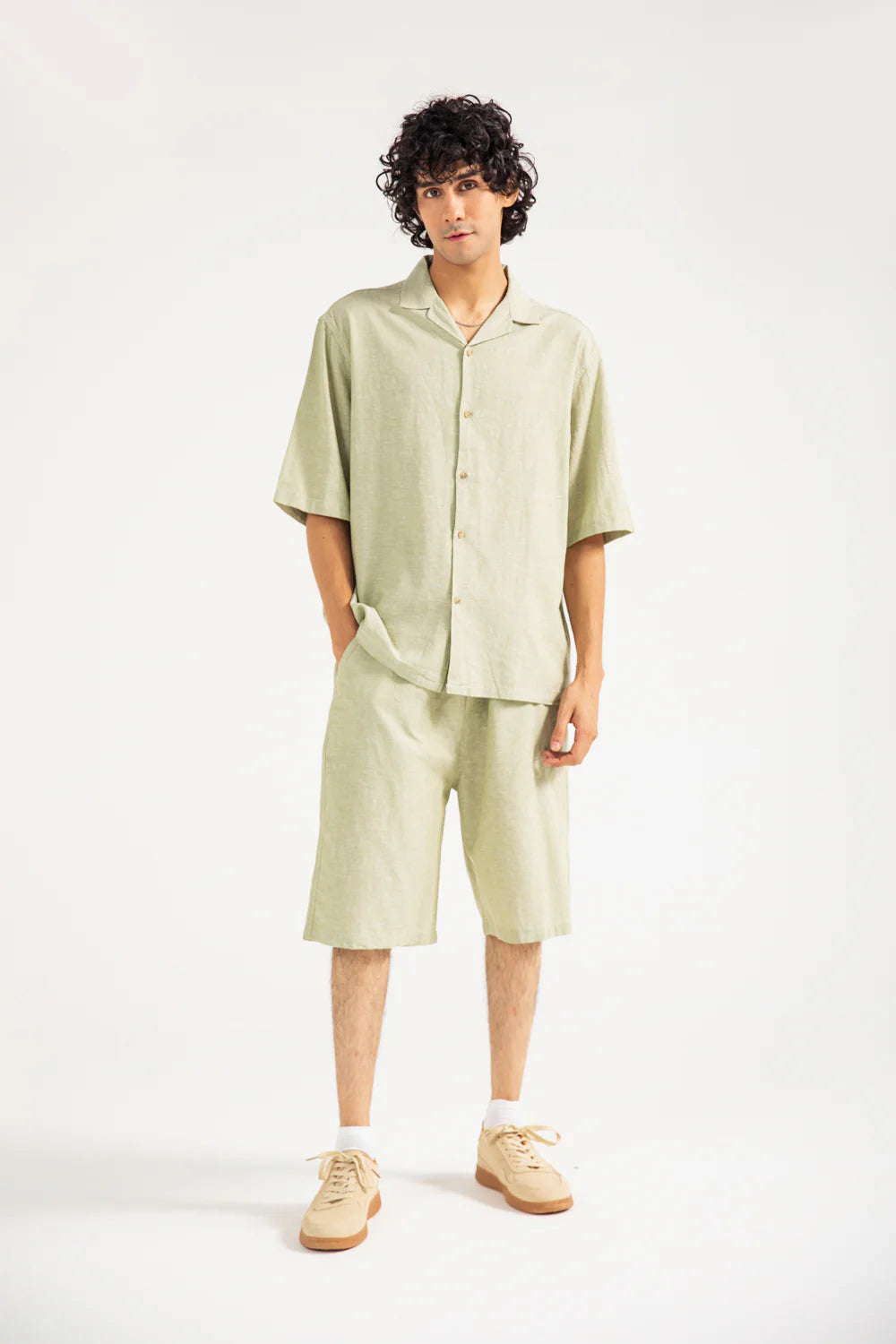BAGGY FIT LINEN SHIRT