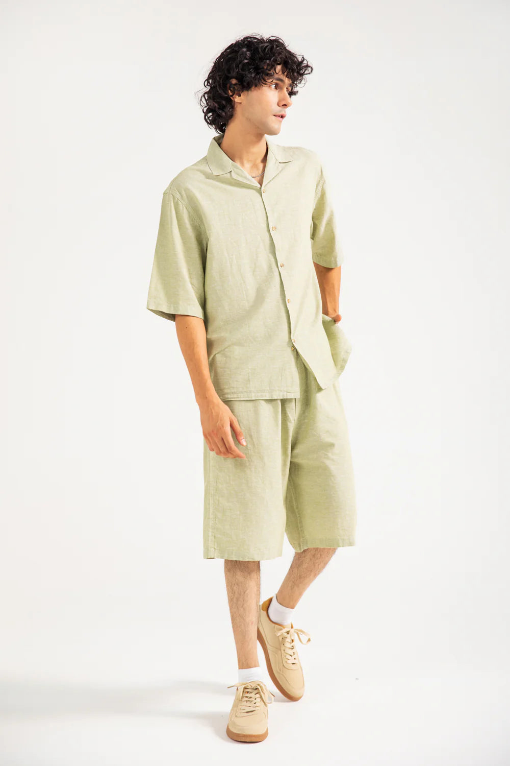 BAGGY FIT LINEN SHIRT